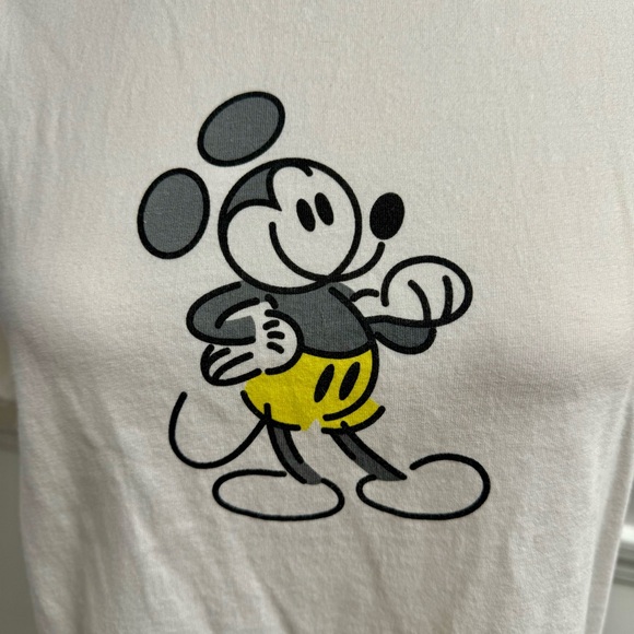 Disney Mickey Mouse Genuine Mousewear Short Sleeve T-Shirt White Medium - Picture 4 of 12